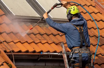 Démoussage et hydrofuge de toiture à Samognat